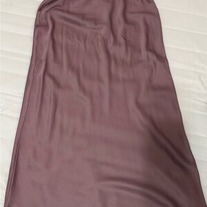 Elegant purple Satin Skirt